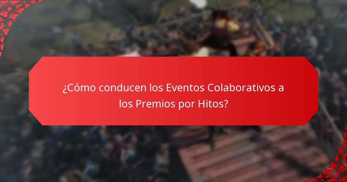 ¿Cómo conducen los Eventos Colaborativos a los Premios por Hitos?