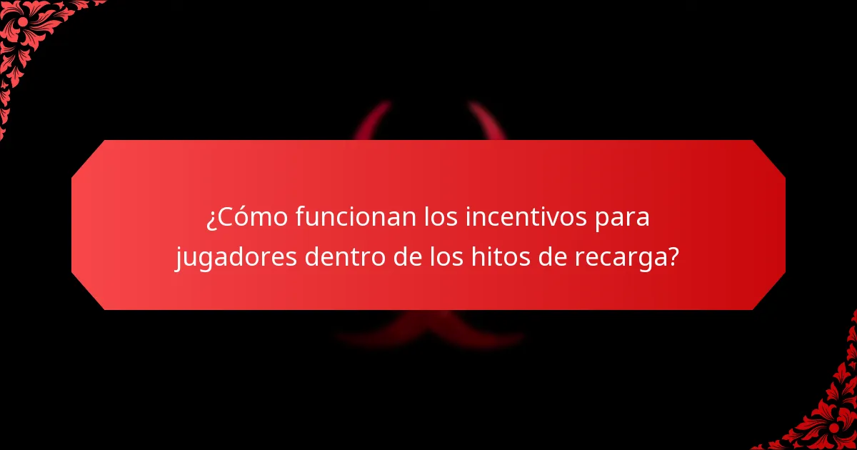 ¿Cuáles son los niveles de recompensa asociados con los hitos de recarga?