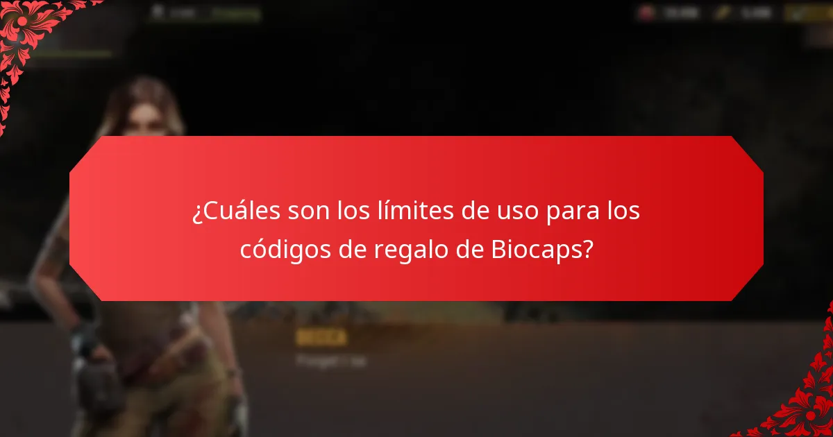 ¿Dónde puedes canjear los códigos de regalo de Biocaps?